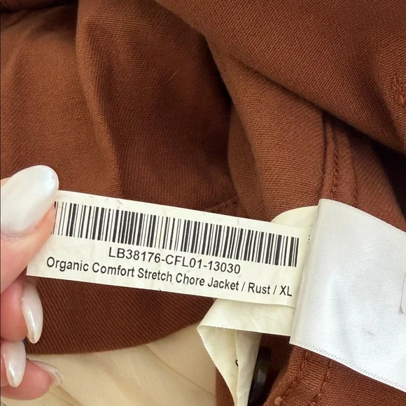 NWT Quince Organic Comfort Stretch Chore Jacket in Rust Size XL - Picture 8 of 11
